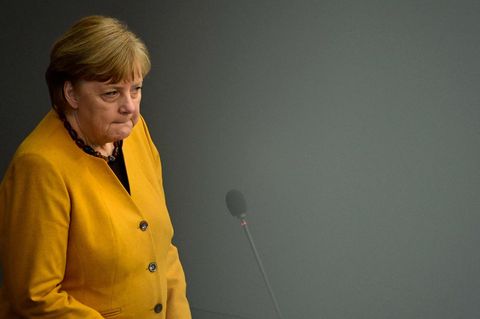 Bundeskanzlerin Angela Merkel (CDU) im Deutschen Bundestag