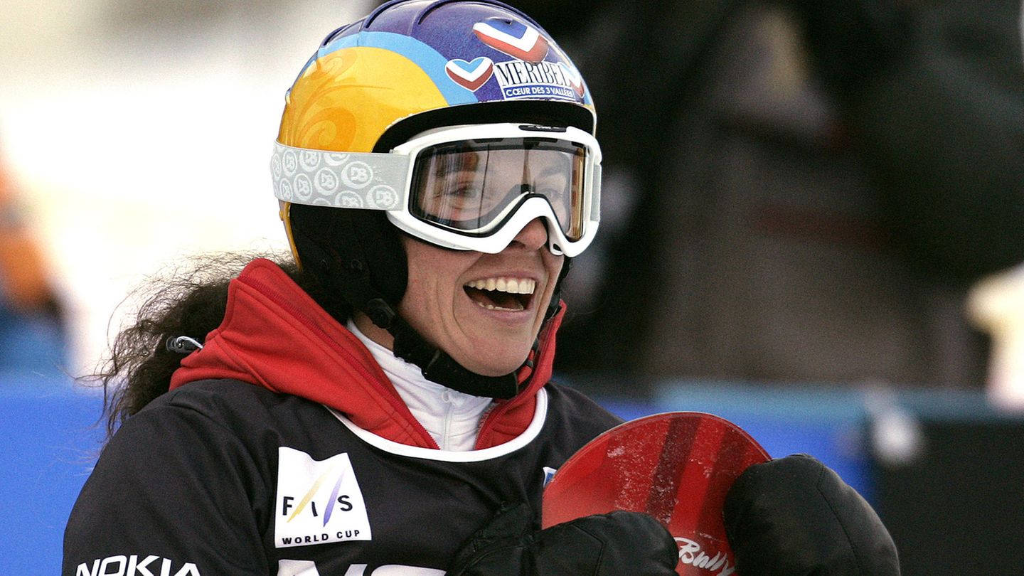 Die Snowborderin Julie Pomagalski im Jahr 2006