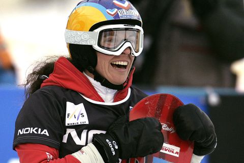 Die Snowborderin Julie Pomagalski im Jahr 2006
