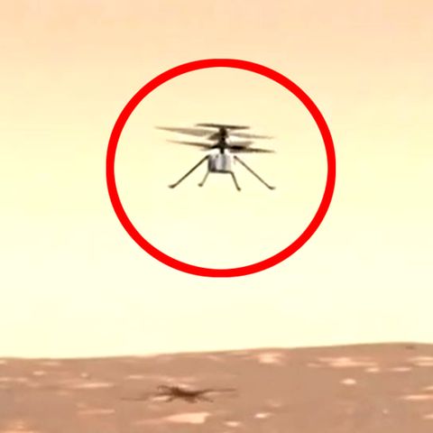 Nasa-Helikopter "Ingenuity" (Simulation)