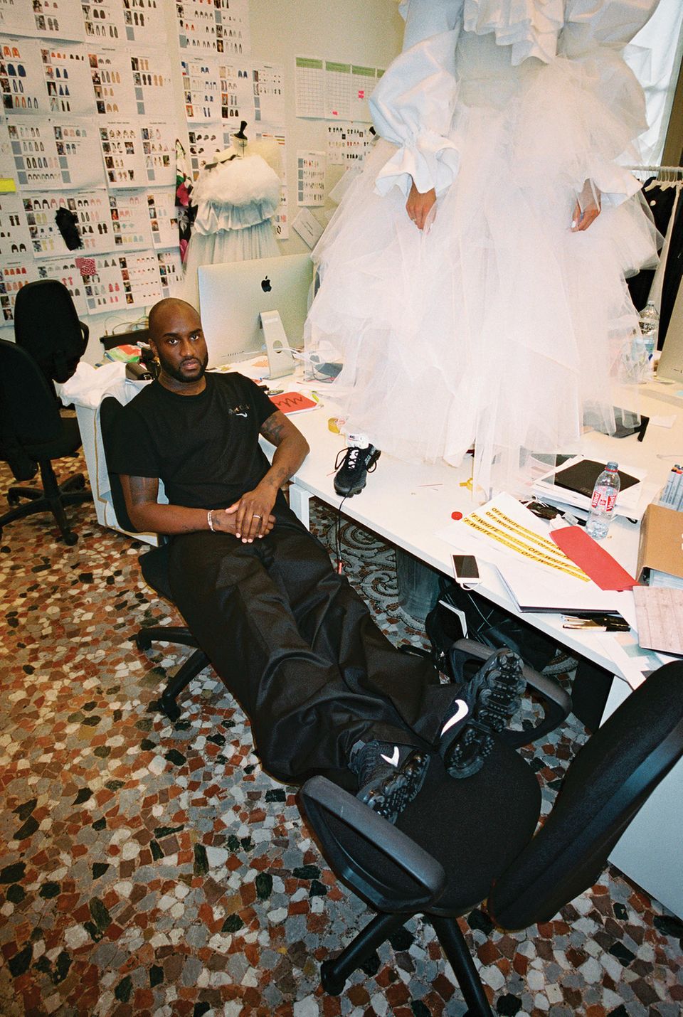 Virgil Abloh in seinem Atelier Virgil Abloh in seinem Atelier