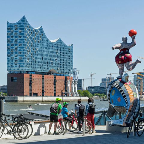 Die Skyline von Hamburg
