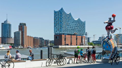 Die Skyline von Hamburg