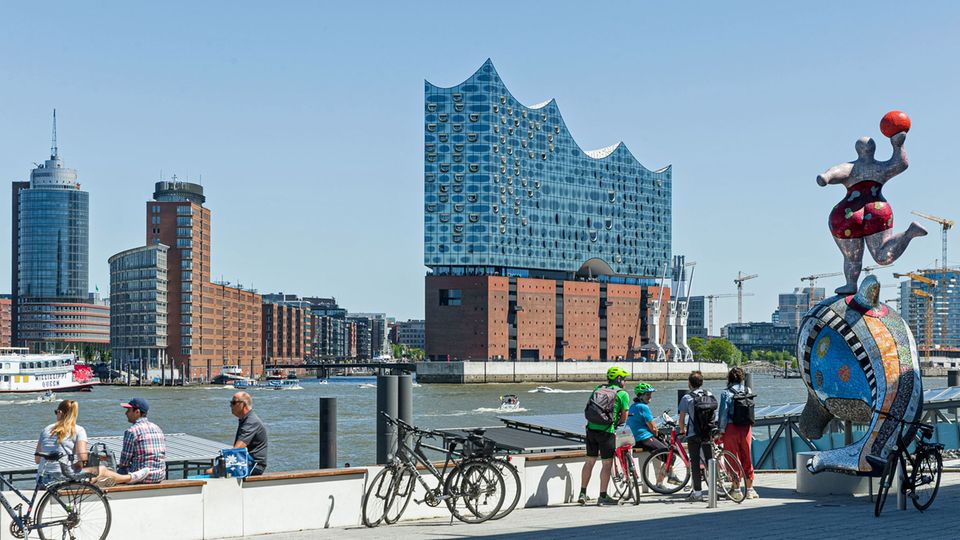 Die Skyline von Hamburg