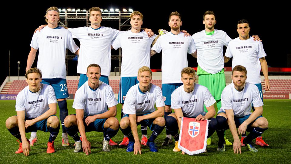 Norwegen: "Human Rights - On und off the pitch (Menschenrechte - auf und neben dem Platz):