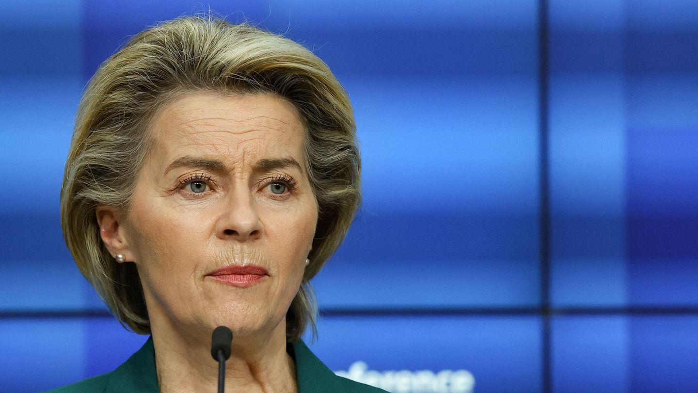 EU-Kommissionspräsidentin Ursula von der Leyen nach dem Gipfeltreffen