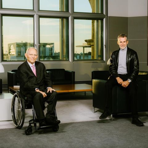 Ulrich Matthes. Wolfgang Schäuble. 22.3.2021 in Berlin
