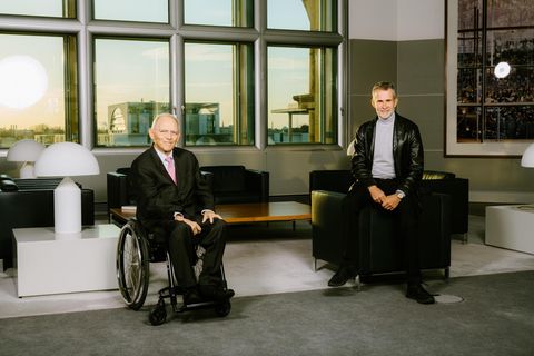 Ulrich Matthes. Wolfgang Schäuble. 22.3.2021 in Berlin
