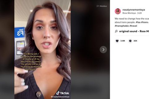 Rose in ihrem TikTok-Video