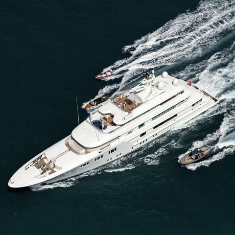 Die 74-Meter-Jacht "Lady E"