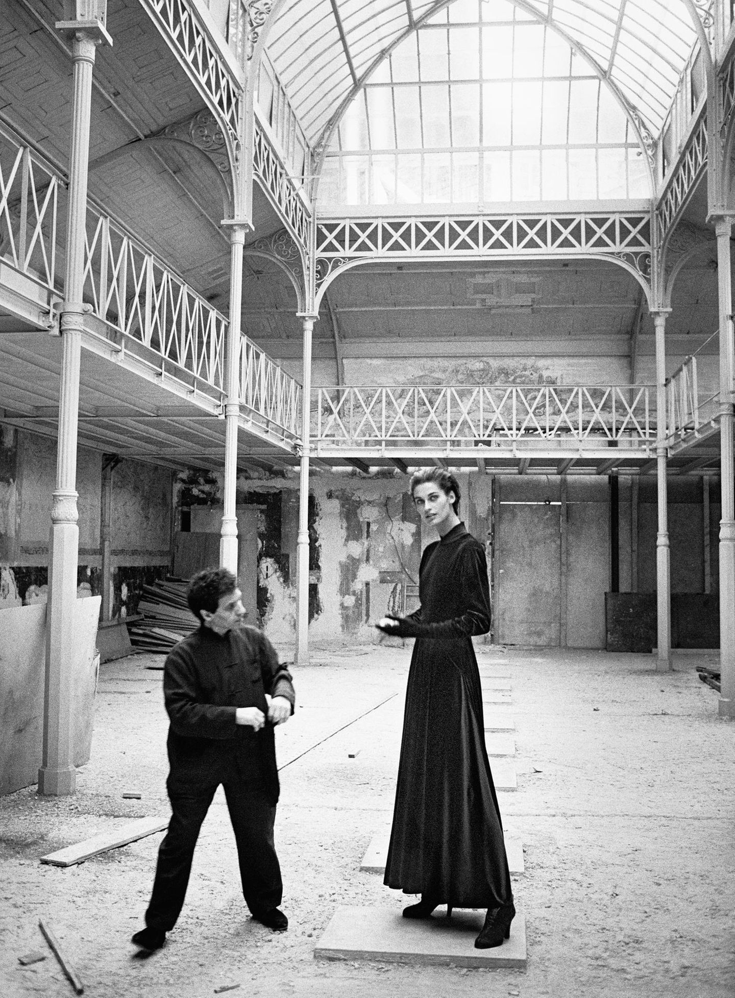 Azzedine Alaïa & Vanessa Duve, Paris, 1989