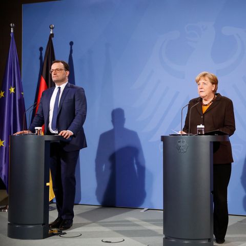 Gesundheitsminister Jens Spahn (CDU) und Bundeskanzlerin Angela Merkel (CDU)