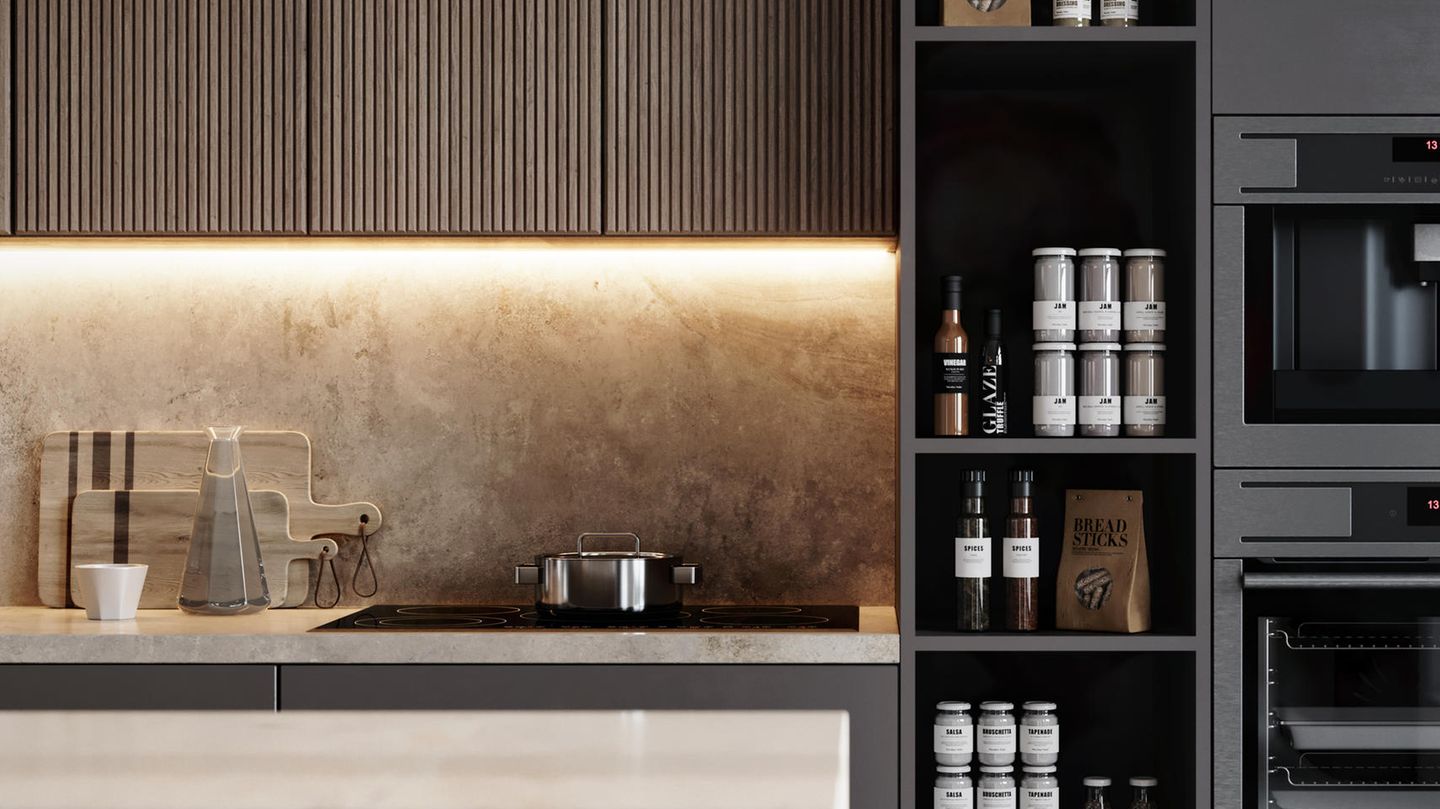 Küchenbeleuchtung kann direkt oder indirekt sein.