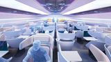 Kategorie: Visionäre Konzepte  Das Airspace-Konzept hat Airbus zur "Airspace Cabin Vision 2030" weiterentwickelt: zu einer Kabine mit variablen Sitz- und Lounge-Konfigurationen wie beispielsweise als Gaming- oder Familienabteil.