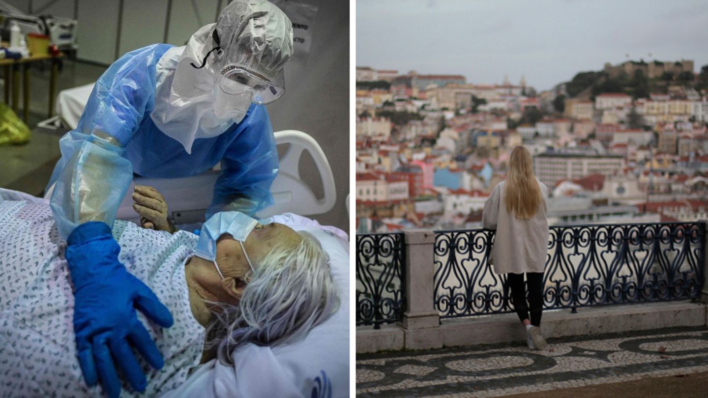 Inzidenz unter 30: Ende Januar lag die Inzidenz in Portugal noch bei 878 – zwei Monate später ist sie bei unter 30 Ende Januar lag die Inzidenz in Portugal noch bei 878 – zwei Monate später ist sie bei unter 30