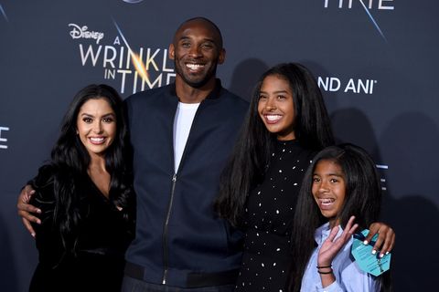 Familie Bryant v.r.n.l.: Vanessa, Kobe, Natalia und "Gigi" Bryant
