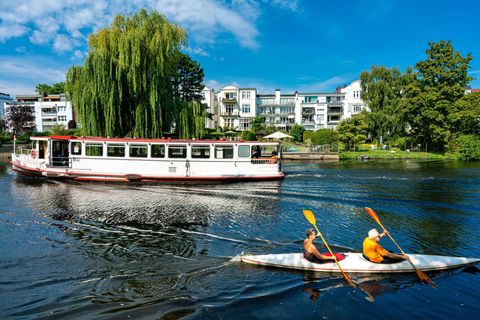 Auf der Alster und Kanälen