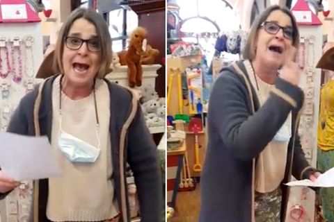 In einem Wutanfall-Video lässt Cosimina Heilig, Inhaberin des Spielzeugladens „Schatztruhe“ in Speyer, ihren Corona-Frust raus.