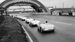 Der Boxster orientiere sich am Porsche 550 Spyder (hier in Le Mans 1955)