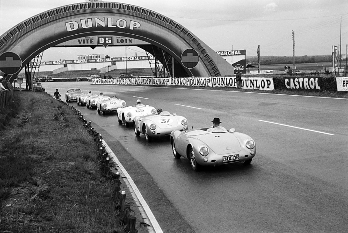 Der Boxster orientiere sich am Porsche 550 Spyder (hier in Le Mans 1955)