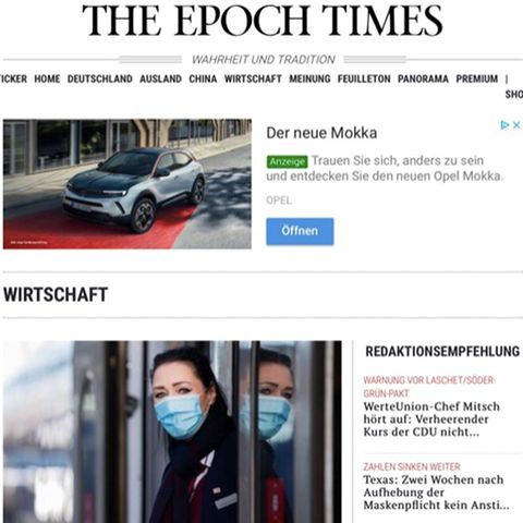 Werbung auf rechten Seiten