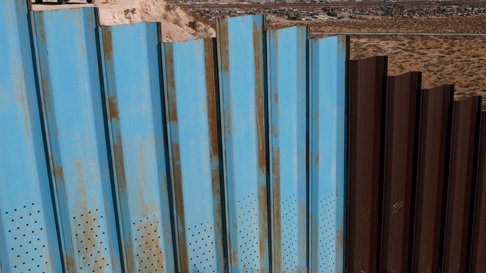 Parte del muro fronterizo entre Estados Unidos y México