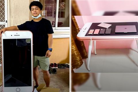 Mann bestellt iPhone und erhält Tisch