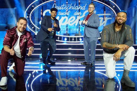 Die vier DSDS-Finalisten: Kevin, Starian, Jan-Marten und Karl