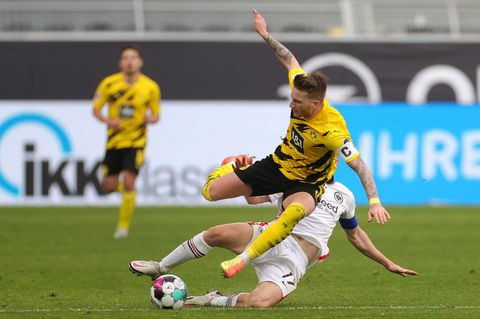 Frankfurts Sebastian Rode lässt Marco Reus über die Klinge springen