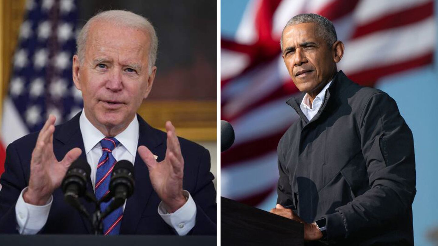 Joe Biden (l.), der alte Mann und Barack Obama (r.), der Star. Lange waren die Rollen so verteilt.