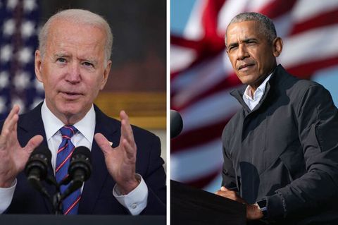 Joe Biden (l.), der alte Mann und Barack Obama (r.), der Star. Lange waren die Rollen so verteilt.