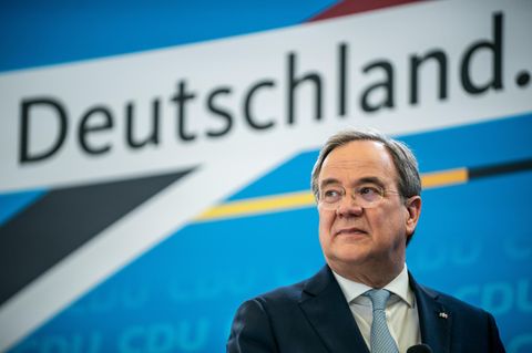 Armin Laschet, CDU-Bundesvorsitzender und Ministerpräsident von Nordrhein-Westfalen, spricht bei der Auftaktveranstaltung der Beteiligungskampagne für das Wahlprogramm der CDU zur Bundestagswahl