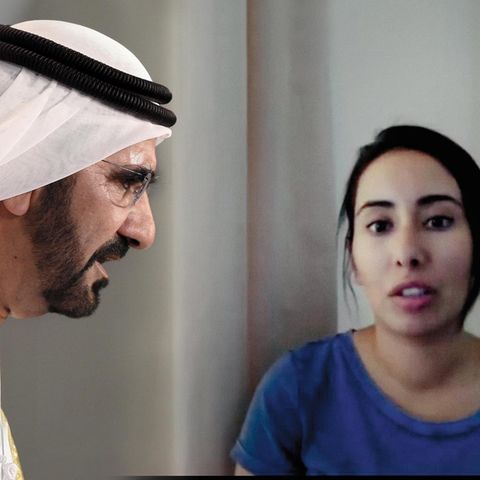 Prinzessin Latifa (r.) beschuldigte  in einem selbst ­gedrehten Video schon 2018 ihren Vater, den Emir  von Dubai (l.), sie gegen ihren Willen festzuhalten