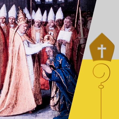 Die Krönung-Szene Karls des Großen