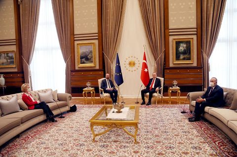 Von der Leyen und Erdogan Treffen