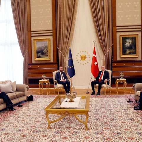 Von der Leyen und Erdogan Treffen