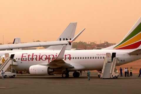 Eine Maschine der Ethiopian Airlines ist versehentlich an einem Flughafen gelandet, der sich noch in der Bauphase befindet