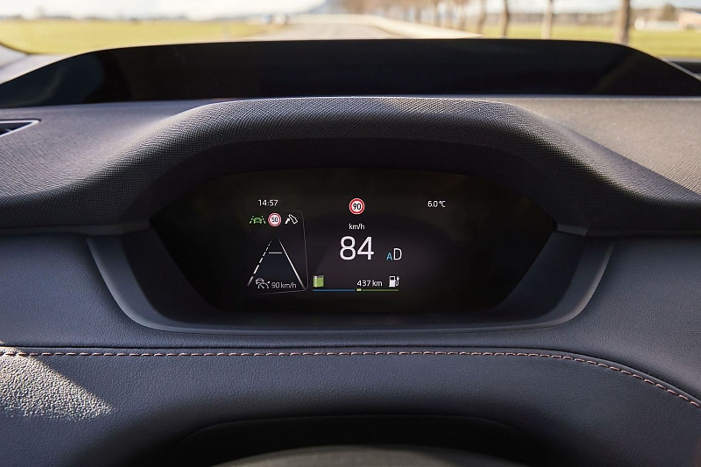 Das virtuelle Cockpit ist 5,3 Zoll groß