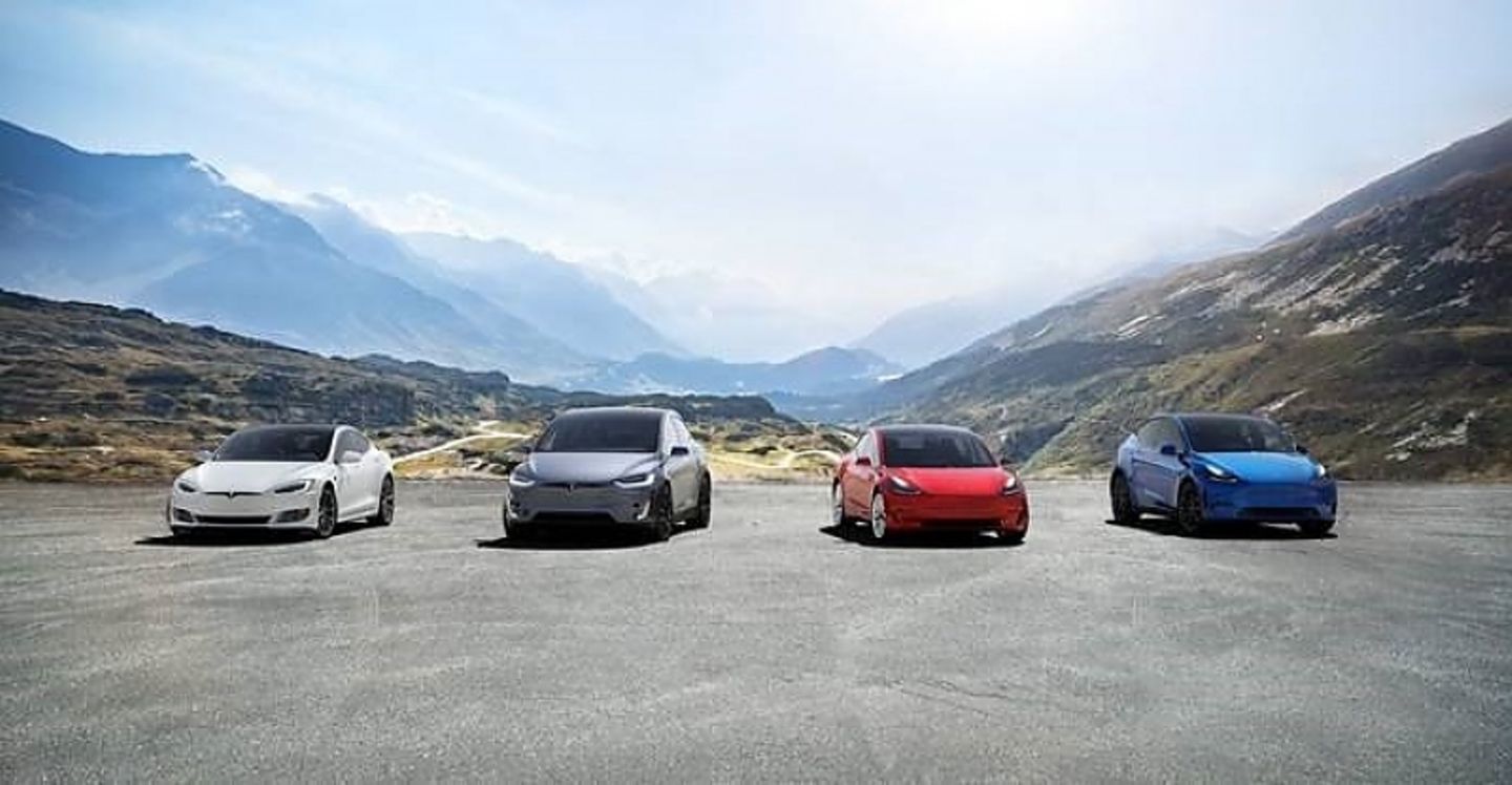 Tesla Modellpalette