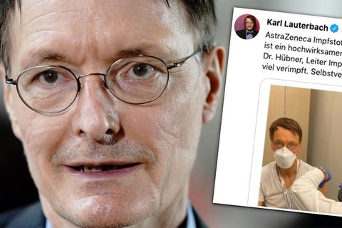 Gesundheitspolitiker: Lauterbach wirbt für Astrazeneca-Impfstoff: "Selbstverständlich habe ich ihn auch genommen"