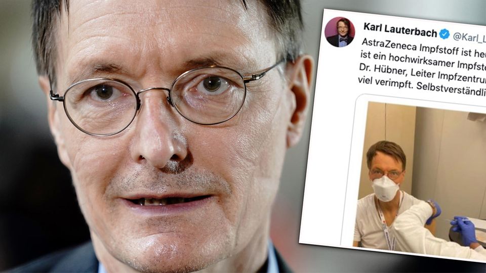 Gesundheitspolitiker: Lauterbach wirbt für Astrazeneca-Impfstoff: "Selbstverständlich habe ich ihn auch genommen"