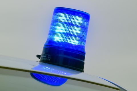 Ein Blaulicht der Polizei
