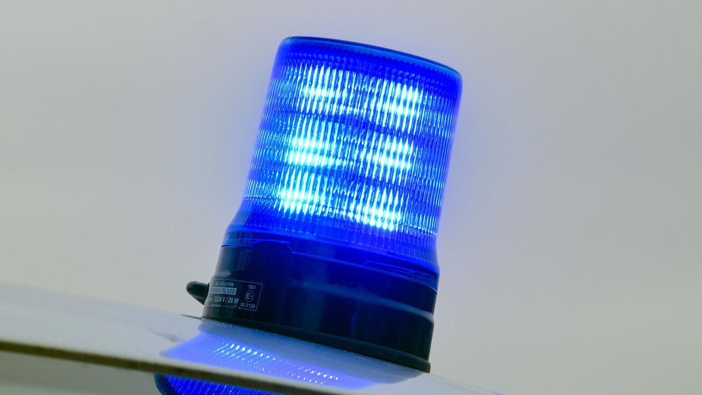 Ein Blaulicht der Polizei