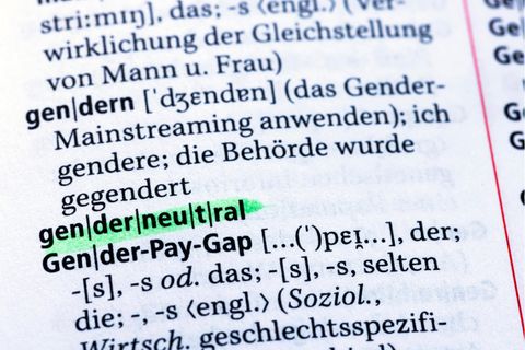 Ein Ausschnitt aus dem Duden zum Begriff gendern und genderneutral