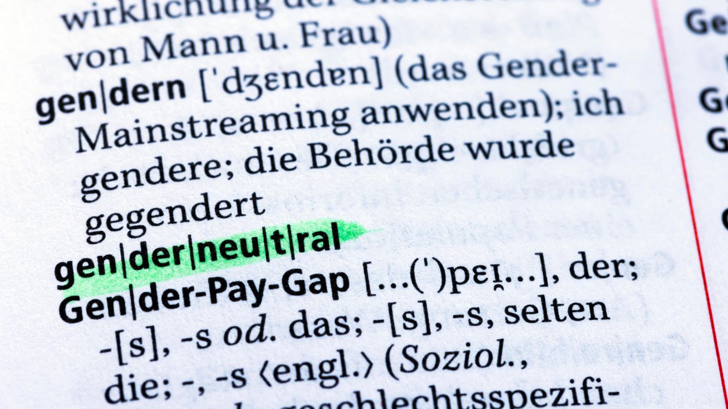 Ein Ausschnitt aus dem Duden zum Begriff gendern und genderneutral