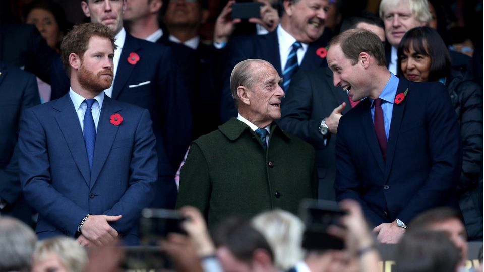Prinz Harry, Prinz Philip und Prinz William Prinz Harry, Prinz Philip und Prinz William