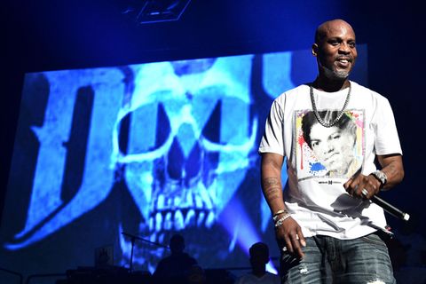 US-Rapper DMX auf der Bühne, lächelnd