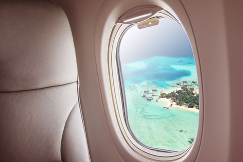 Im Landeanflug auf die Malediven