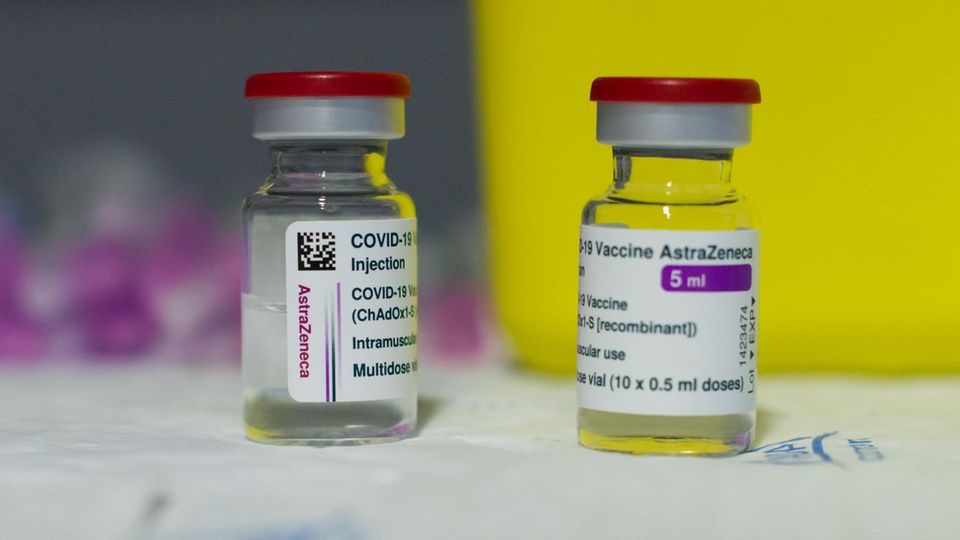 Impfstoff-Fläschchen des Herstellers Astrazeneca