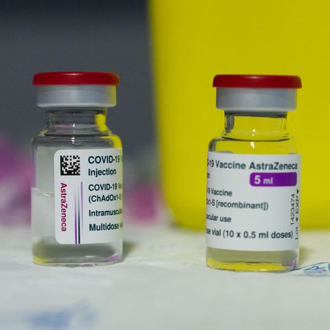 Impfstoff-Fläschchen des Herstellers Astrazeneca